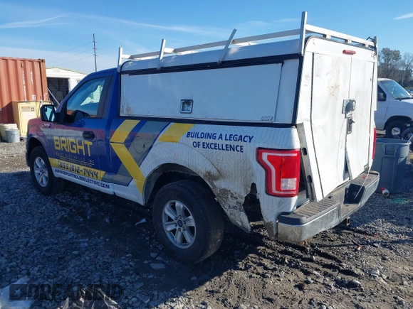 2017 Ford F-150 XL with VIN 1FTMF1CP8HFA95169, listed as a IAAI auction lot 41425463 with 104,619 mi miles. Bid and sale history available at carsss.com. Image 3.