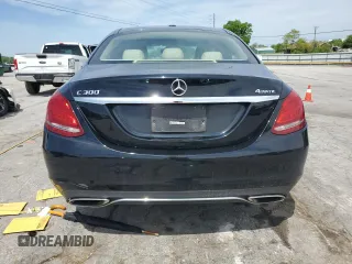 2015 Mercedes-Benz C-Class C 300 Luxury with VIN 55SWF4KB7FU064561, listed as a Copart auction lot 52489215 with 185,244 mi miles and Salvage Title. Bid and sale history available at carsss.com. Image 6.