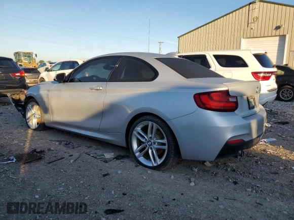 2016 BMW 2 Series 228i with VIN WBA1F5C57GV343907, listed as a Copart auction lot 70606704 with 107,211 mi miles and Salvage title. Bid and sale history available at DreamBid. Image 2.