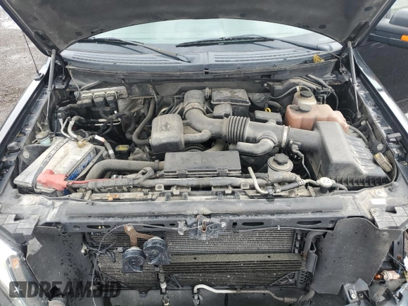 2010 Ford F-150 XL with VIN 1FTFW1EV1AKB33018, listed as a Copart auction lot 54377785 with 160,695 mi miles and Salvage title. Bid and sale history available at DreamBid. Image 11.