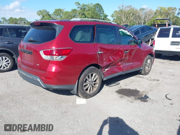 2016 Nissan Pathfinder S with VIN 5N1AR2MN7GC600949, listed as a IAAI auction lot 41261906 with 173,787 mi miles and . Bid and sale history available at DreamBid. Image 4.