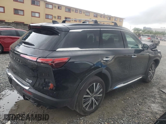 2024 Infiniti QX60 Autograph with VIN 5N1DL1HU3RC340451, listed as a Copart auction lot 62314735 with 18,010 mi miles and Salvage title. Bid and sale history available at DreamBid. Image 3.