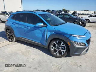 2022 Hyundai Kona Limited with VIN KM8K53A39NU808900, listed as a Copart auction lot 81210963 with 28,021 mi miles and Non repairable. Bid and sale history available at DreamBid. Image 4.