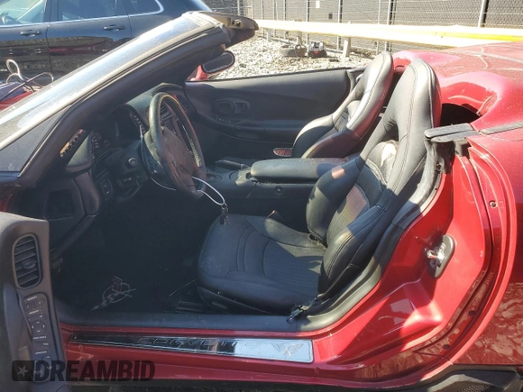 2002 Chevrolet Corvette with VIN 1G1YY32GX25100614, listed as a Copart auction lot 49794205 with 95,008 mi miles and Salvage Title. Bid and sale history available at carsss.com. Image 7.