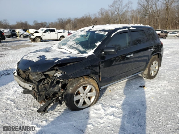 2006 Nissan Murano S with VIN JN8AZ08W76W543990, listed as a Copart auction lot 86319594 with 177,164 mi miles and Salvage Title. Bid and sale history available at carsss.com. Image 1.