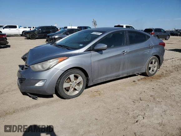 2013 Hyundai Elantra GLS with VIN KMHDH4AE8DU964979, listed as a Copart auction lot 53280055 with 175,977 mi miles and Salvage title. Bid and sale history available at DreamBid. Image 1.
