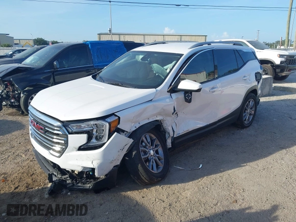 2024 GMC Terrain SLT with VIN 3GKALPEG3RL186373, listed as a IAAI auction lot 42348679 with 21,798 mi miles and . Bid and sale history available at DreamBid. Image 2.