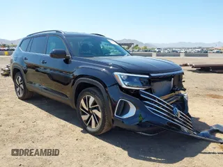 2025 Volkswagen Atlas SE with VIN 1V2WR2CAXSC519735, listed as a IAAI auction lot 42014761 with 2,957 mi miles and . Bid and sale history available at DreamBid. Image 1.
