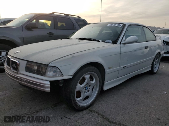 1997 BMW 3 Series M3 with VIN WBSBG9325VEY75132, listed as a Copart auction lot 43638795 with 132,350 mi miles and Salvage title. Bid and sale history available at DreamBid. Image 1.