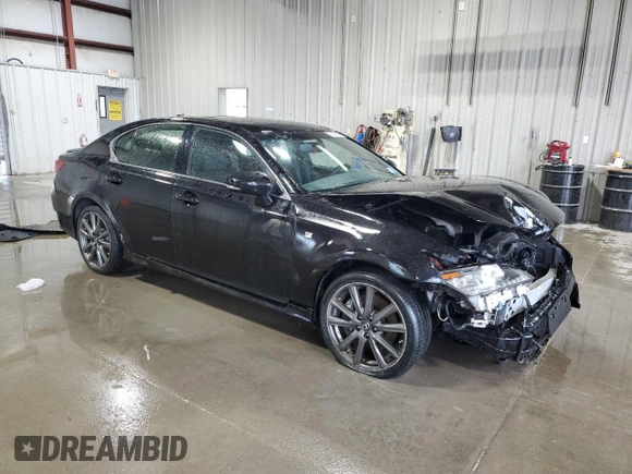 2015 Lexus GS 350 with VIN JTHCE1BL9FA007381, listed as a Copart auction lot 56608265 with 60,452 mi miles and Salvage title. Bid and sale history available at DreamBid. Image 4.