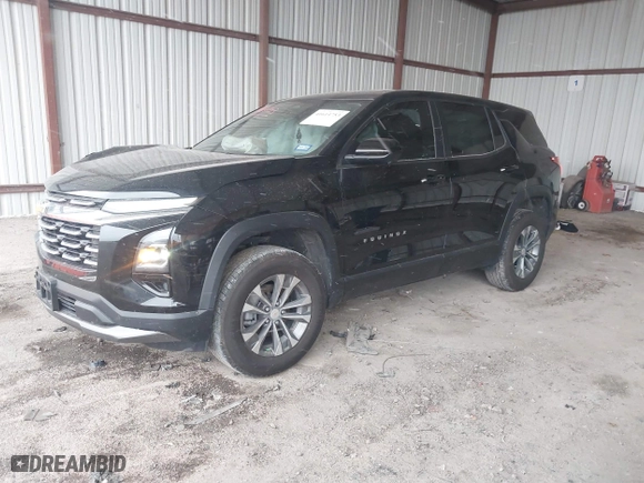 2025 Chevrolet Equinox FWD LT with VIN 3GNAXHEG0SL130734, listed as a IAAI auction lot 41614753 with 6,910 mi miles. Bid and sale history available at carsss.com. Image 2.