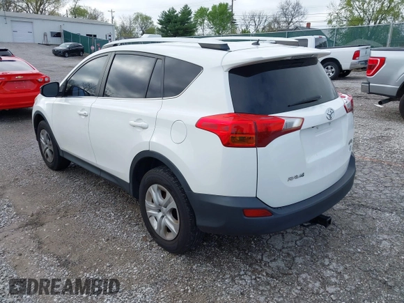 2014 Toyota RAV4 LE with VIN JTMBFREV2EJ006965, listed as a IAAI auction lot 41961470 with 194,881 mi miles and . Bid and sale history available at DreamBid. Image 3.