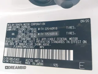 2021 Lexus NX with VIN JTJGARBZXM5023867, listed as a IAAI auction lot 41916734 with 26,675 mi miles. Bid and sale history available at carsss.com. Image 9.