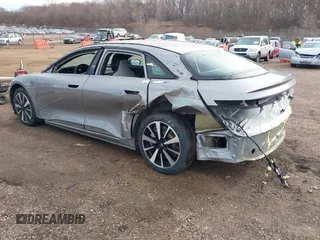 2023 Lucid Air Touring with VIN 50EA1TEAXPA004884, listed as a IAAI auction lot 41465547 with 18,051 mi miles. Bid and sale history available at carsss.com. Image 3.