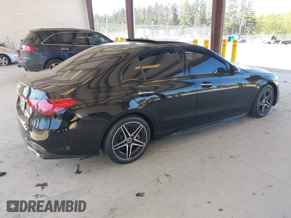 2024 Mercedes-Benz C 300 with VIN W1KAF4HB0RR160815, listed as a IAAI auction lot 42103860 with Not Provided miles and . Bid and sale history available at DreamBid. Image 4.