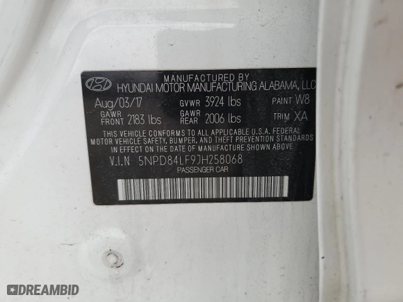 2018 Hyundai Elantra SEL with VIN 5NPD84LF9JH258068, listed as a Copart auction lot 48459385 with 61,435 mi miles and Salvage Title. Bid and sale history available at carsss.com. Image 12.