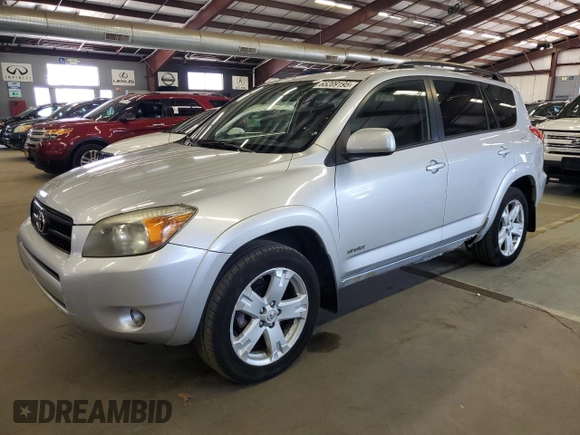 2007 Toyota RAV4 Sport z VIN JTMBD32V275086416, wystawiony jako Copart lot #65209195 z przebiegiem 149 930 mil mil oraz Czysty tytuł • Clean title. Historia ofert i sprzedaży dostępna na DreamBid. Obrazek 1.