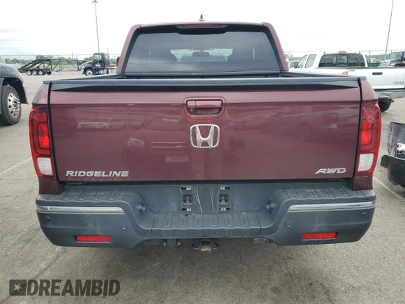 2018 Honda Ridgeline RTL-T z VIN 5FPYK3F67JB014689, wystawiony jako Copart lot #58471865 z przebiegiem 72 204 mil mil oraz Szkody całkowita. Historia ofert i sprzedaży dostępna na DreamBid. Obrazek 6.