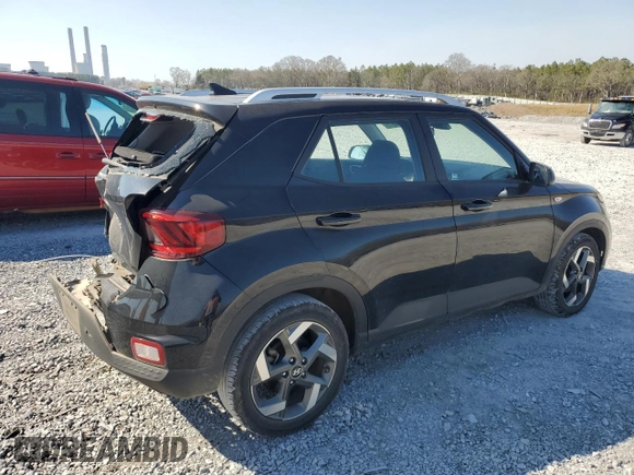 2021 Hyundai Venue SEL with VIN KMHRC8A32MU126490, listed as a Copart auction lot 48974615 with 48,857 mi miles and Salvage title. Bid and sale history available at DreamBid. Image 3.