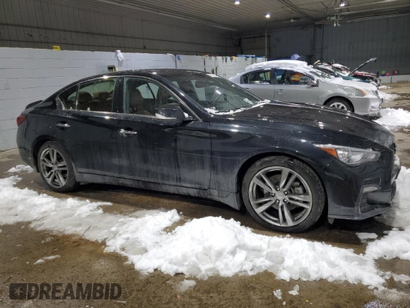 2021 Infiniti Q50 3.0t SIGNATURE EDITION with VIN JN1EV7CR2MM754805, listed as a Copart auction lot 44683285 with 36,408 mi miles and Salvage Title. Bid and sale history available at carsss.com. Image 4.