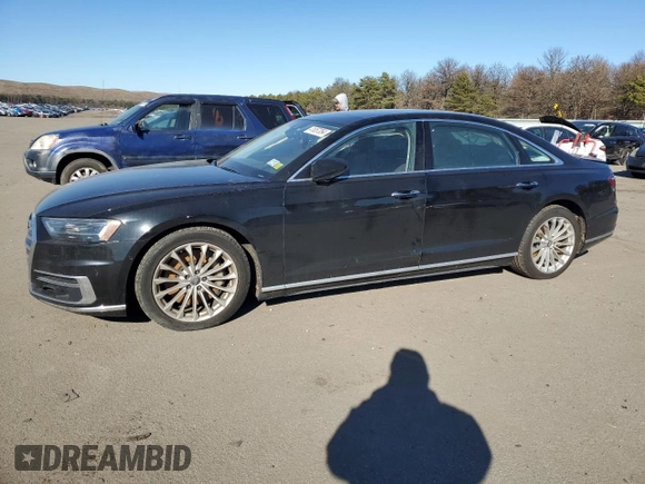 2020 Audi A8 L with VIN WAU8DAF81LN002970, listed as a Copart auction lot 41057054 with 78,578 mi miles. Bid and sale history available at carsss.com. Image 1.