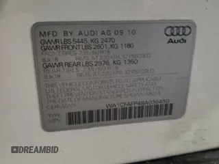 2011 Audi Q5 Premium z VIN WA1CFAFP4BA036450, wystawiony jako Copart lot #65574405 z przebiegiem 181 983 mil mil oraz Czysty tytuł • Clean title. Historia ofert i sprzedaży dostępna na DreamBid. Obrazek 13.
