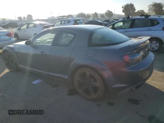 2006 Mazda RX-8 with VIN JM1FE173060201519, listed as a Copart auction lot 88363445 with 150,570 mi miles and Salvage Title. Bid and sale history available at carsss.com. Image 2.
