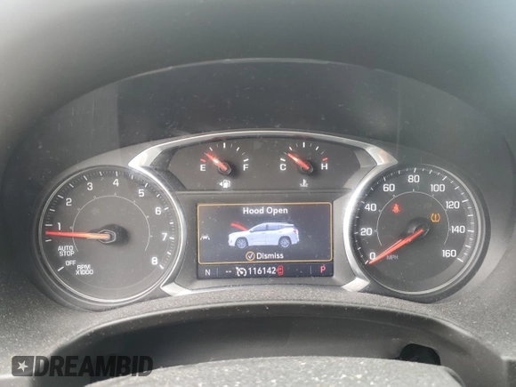 2020 GMC Terrain SLT with VIN 3GKALPEV3LL242124, listed as a Copart auction lot 55758825 with 116,142 mi miles and Salvage title. Bid and sale history available at DreamBid. Image 9.