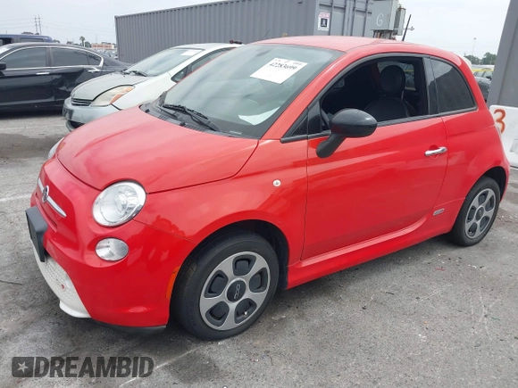 2016 FIAT 500e with VIN 3C3CFFGE3GT136141, listed as a IAAI auction lot 42283699 with 44,891 mi miles and . Bid and sale history available at DreamBid. Image 2.