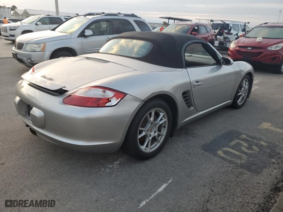 2006 Porsche Boxster with VIN WP0CA29806S710172, listed as a Copart auction lot 75426514 with 0 mi miles and Salvage Title. Bid and sale history available at carsss.com. Image 3.