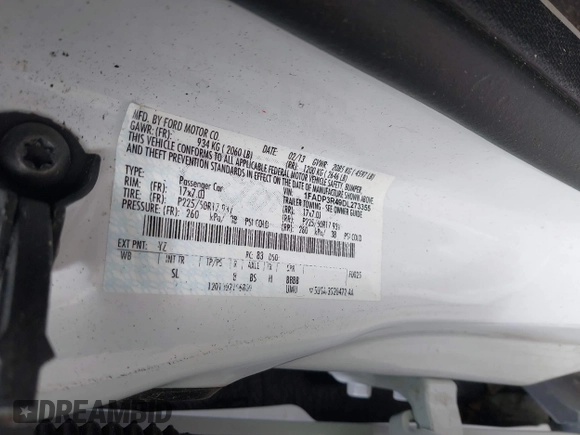 2013 Ford Focus Electric with VIN 1FADP3R49DL273355, listed as a IAAI auction lot 41931111 with 17,078 mi miles and . Bid and sale history available at DreamBid. Image 9.