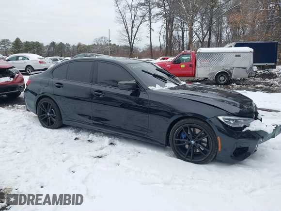 2021 BMW 3 Series M340i xDrive with VIN 3MW5U9J01M8B63472, listed as a IAAI auction lot 41425056 with 63,223 mi miles. Bid and sale history available at carsss.com. Image 13.