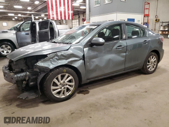 2013 Mazda 3 i Grand Touring with VIN JM1BL1W70D1758785, listed as a Copart auction lot 47968525 with 129,485 mi miles and Salvage Title. Bid and sale history available at carsss.com. Image 1.