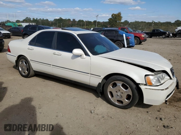 2000 Acura RL with VIN JH4KA9652YC011717, listed as a Copart auction lot 75488054 with 255,352 mi miles and Salvage Title. Bid and sale history available at carsss.com. Image 4.