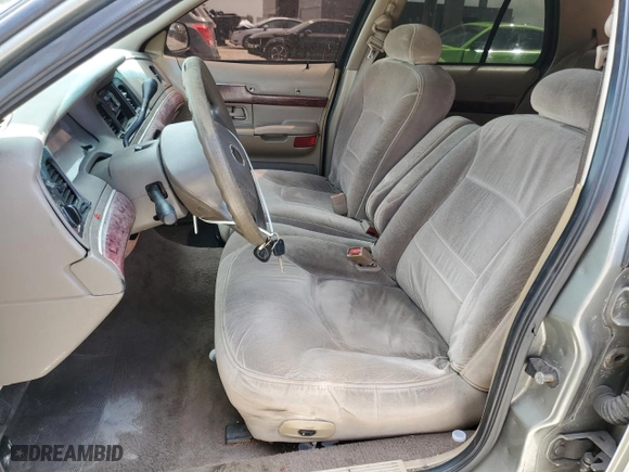 2001 Mercury Grand Marquis GS with VIN 2MEFM74W81X648676, listed as a Copart auction lot 47557845 with 197,697 mi miles and Salvage Title. Bid and sale history available at carsss.com. Image 7.