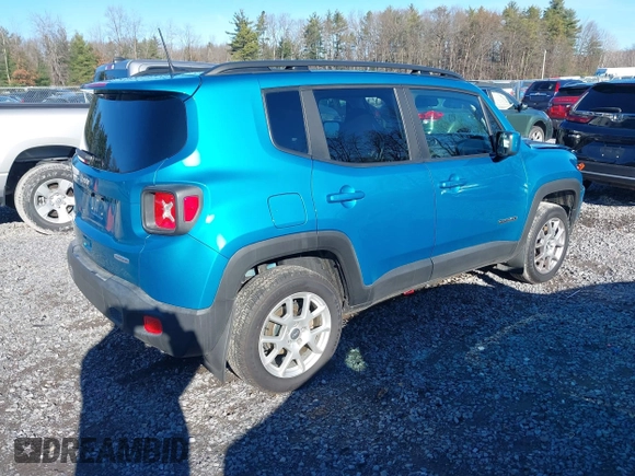 2020 Jeep Renegade Latitude with VIN ZACNJBBB7LPM01215, listed as a IAAI auction lot 41958969 with 61,167 mi miles and . Bid and sale history available at DreamBid. Image 4.
