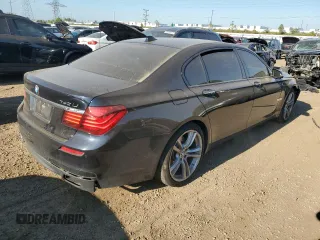 2015 BMW 7 Series 740Li with VIN WBAYE4C56FD138966, listed as a Copart auction lot 69240874 with 94,558 mi miles and Salvage Title. Bid and sale history available at DreamBid. Image 3.
