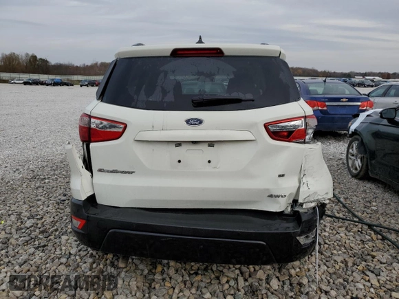 2019 Ford EcoSport SE z VIN MAJ6S3GLXKC284394, wystawiony jako Copart lot #74389563 z przebiegiem 58 055 mil mil oraz Szkoda całkowita • Salvage title. Historia ofert i sprzedaży dostępna na DreamBid. Obrazek 6.