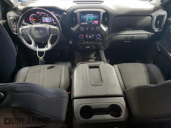 2021 Chevrolet Silverado 1500 LT Trail Boss with VIN 1GCPYFEL8MZ444404, listed as a Copart auction lot 47567215 with 10,384 mi miles and Salvage Title. Bid and sale history available at DreamBid. Image 8.