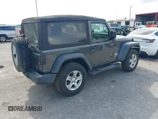 2018 Jeep Wrangler Sport with VIN 1C4GJXAG5JW138437, listed as a IAAI auction lot 42694278 with 58,258 mi miles and . Bid and sale history available at DreamBid. Image 4.