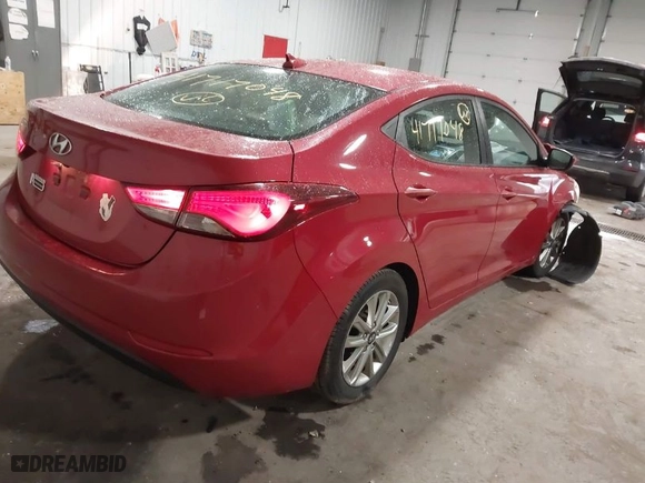 2016 Hyundai Elantra SE with VIN KMHDH4AE1GU556831, listed as a IAAI auction lot 41717048 with 91,730 mi miles. Bid and sale history available at carsss.com. Image 4.