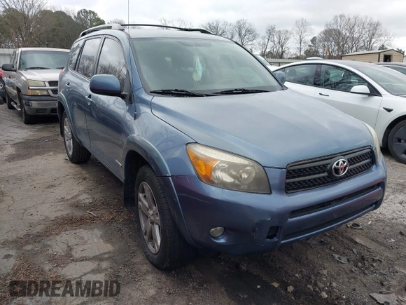 2007 Toyota RAV4 Sport with VIN JTMZD32V576027031, listed as a IAAI auction lot 41501110 with 253,543 mi miles. Bid and sale history available at carsss.com. Image 1.