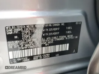 2022 Toyota RAV4 XLE with VIN 2T3W1RFV3NW203742, listed as a Copart auction lot 62733585 with 6,668 mi miles and Non repairable. Bid and sale history available at DreamBid. Image 14.
