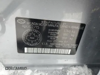 2016 Hyundai Elantra SE with VIN 5NPDH4AE5GH670880, listed as a Copart auction lot 45623825 with 108,825 mi miles and Clean title. Bid and sale history available at DreamBid. Image 12.