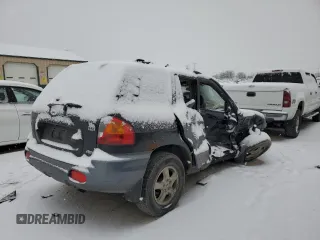 2004 Hyundai Santa Fe GLS with VIN KM8SC73E94U780607, listed as a Copart auction lot 84729644 with 0 mi miles and Salvage Title. Bid and sale history available at carsss.com. Image 3.
