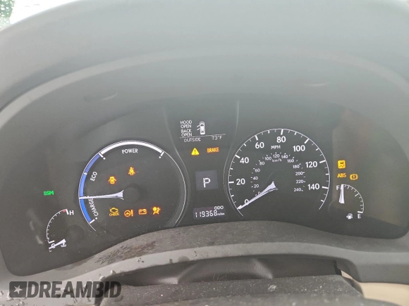 2014 Lexus RX 450h with VIN JTJBC1BA7E2458042, listed as a Copart auction lot 61008905 with 119,368 mi miles and Salvage title. Bid and sale history available at DreamBid. Image 9.