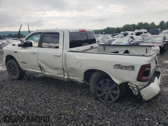2021 Ram 2500 Big Horn with VIN 3C6UR5DJ2MG524699, listed as a Copart auction lot 59878615 with 87,587 mi miles and Salvage title. Bid and sale history available at DreamBid. Image 2.