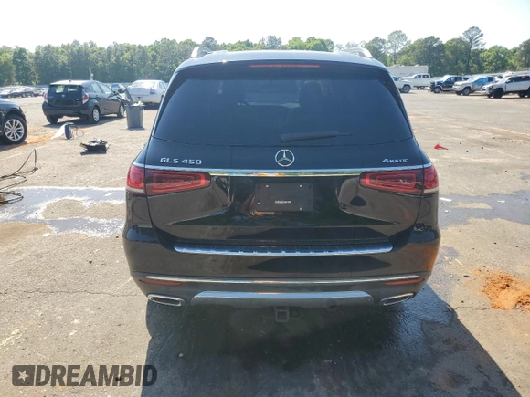 2020 Mercedes-Benz GLS with VIN 4JGFF5KE9LA176361, listed as a Copart auction lot 53380425 with 77,996 mi miles and Salvage Title. Bid and sale history available at carsss.com. Image 6.