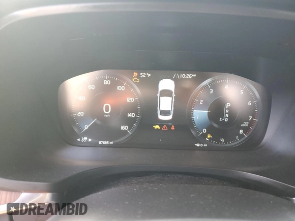 2019 Volvo S60 Inscription with VIN 7JRA22TLXKG001331, listed as a Copart auction lot 75882814 with 87,685 mi miles and Salvage Title. Bid and sale history available at carsss.com. Image 9.