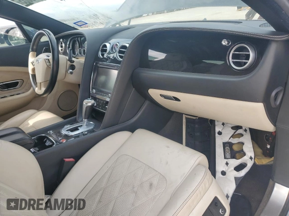 2012 Bentley Continental GT with VIN SCBFR7ZAXCC077193, listed as a Copart auction lot 41443665 with 90,262 mi miles and Clean Title. Bid and sale history available at DreamBid. Image 8.